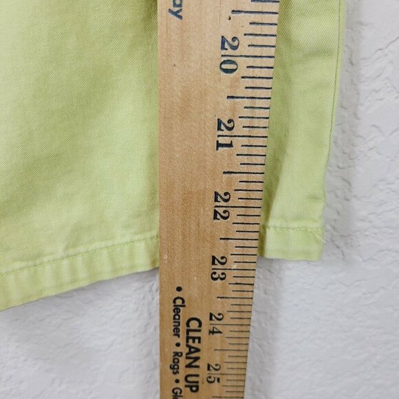 Calvin Klein Jeans Cropped Pants Capris Yellow Size 6 Summer Spring Casual Comfy - Picture 6 of 11